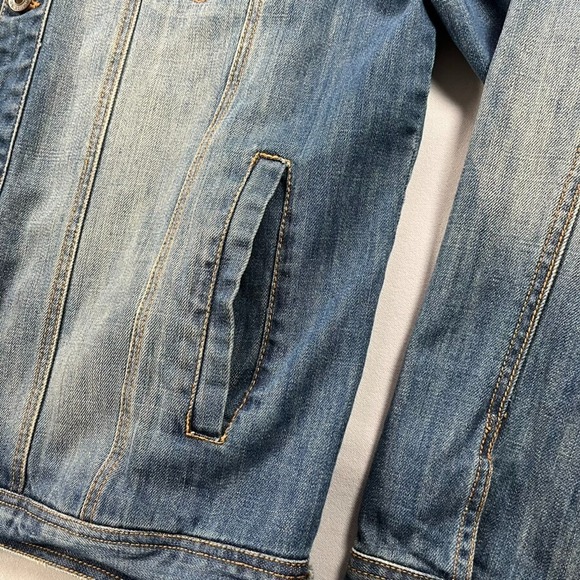 Y2K Denim Jacket Men 2XL Parish‎ Nation Blue Faded Vintage Streetwear - Picture 5 of 15